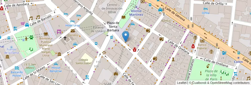 Mapa de ubicacion de Da Gavino en Sepanyol, Comunidad De Madrid, Comunidad De Madrid, Área Metropolitana De Madrid Y Corredor Del Henares, Madrid.