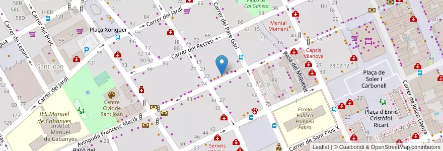 Mapa de ubicacion de DA SHUN bar en اسپانیا, Catalunya, Barcelona, Garraf, Vilanova I La Geltrú.