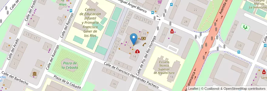Mapa de ubicacion de Da Vinci en スペイン, カスティーリャ・イ・レオン州, Valladolid, Valladolid.