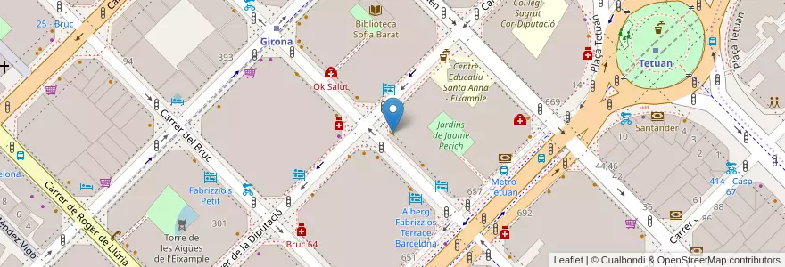 Mapa de ubicacion de Da Vinci en اسپانیا, Catalunya, Barcelona, Barcelonès, Barcelona.