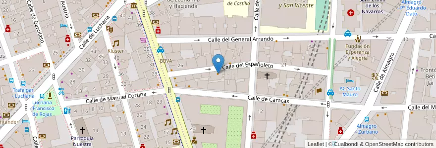 Mapa de ubicacion de Dabbawalla en 西班牙, Comunidad De Madrid, Comunidad De Madrid, Área Metropolitana De Madrid Y Corredor Del Henares, Madrid.