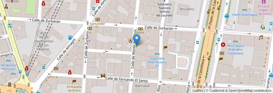 Mapa de ubicacion de d'Abbey Bar en إسبانيا, منطقة مدريد, منطقة مدريد, Área Metropolitana De Madrid Y Corredor Del Henares, مدريد.