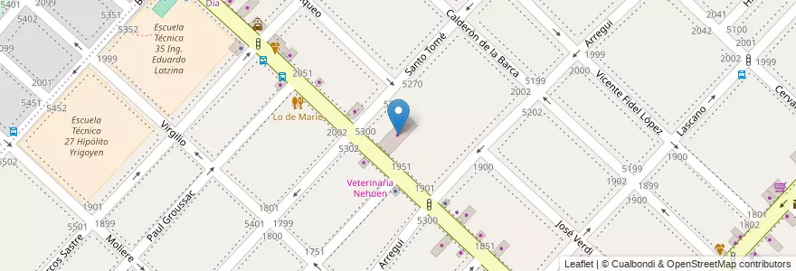 Mapa de ubicacion de D.A.C Maderas, Monte Castro en 阿根廷, Ciudad Autónoma De Buenos Aires, 布宜诺斯艾利斯, Comuna 10.
