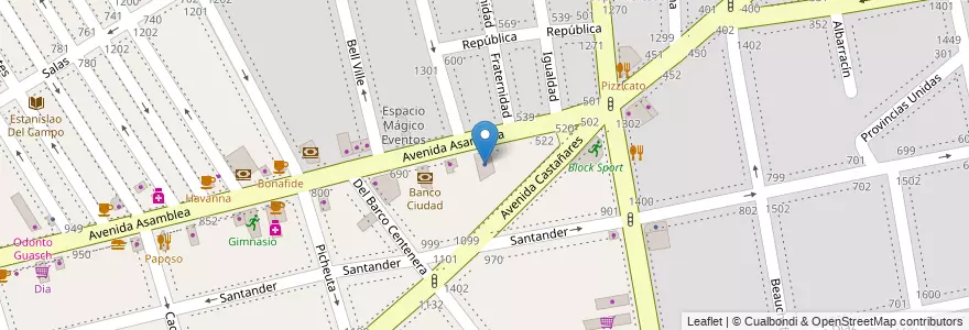 Mapa de ubicacion de D'addona, Parque Chacabuco en アルゼンチン, Ciudad Autónoma De Buenos Aires, Comuna 7, ブエノスアイレス.