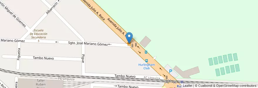 Mapa de ubicacion de Dalia en アルゼンチン, ブエノスアイレス州, Partido De Hurlingham, Hurlingham.