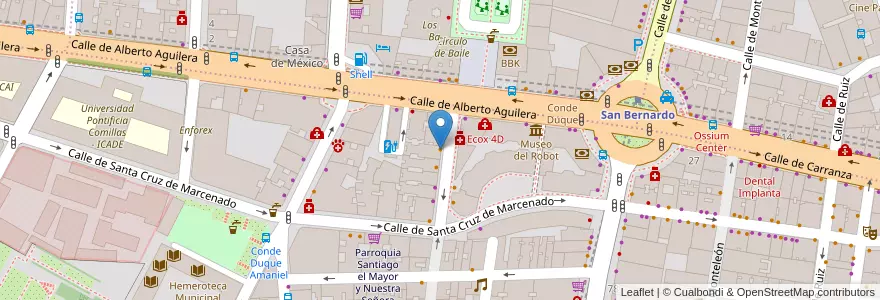 Mapa de ubicacion de D'Alma en 스페인, Comunidad De Madrid, Comunidad De Madrid, Área Metropolitana De Madrid Y Corredor Del Henares, 마드리드.