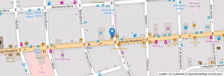 Mapa de ubicacion de Dambleé, Almagro en Argentine, Ciudad Autónoma De Buenos Aires, Comuna 5, Buenos Aires.