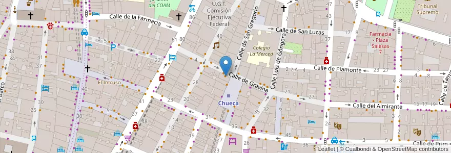Mapa de ubicacion de Dammi un mozzico en Испания, Мадрид, Мадрид, Área Metropolitana De Madrid Y Corredor Del Henares, Мадрид.