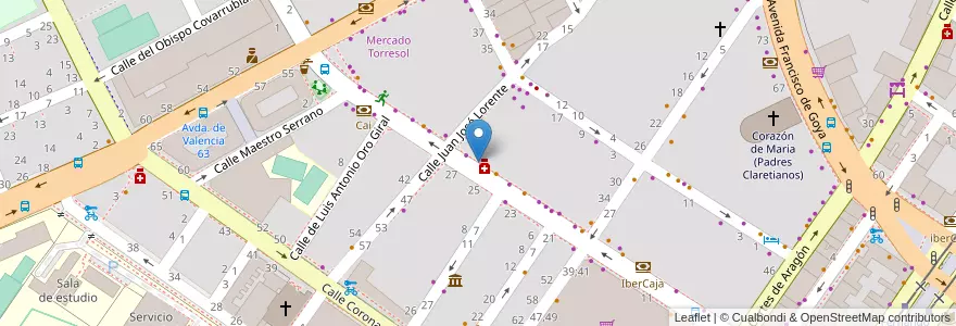 Mapa de ubicacion de Dan O'Hara's en Espanha, Aragão, Saragoça, Zaragoza, Saragoça.