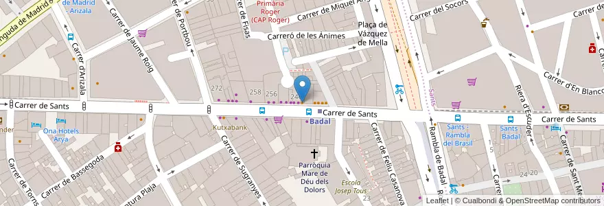 Mapa de ubicacion de Dan en Espanha, Catalunha, Barcelona, Barcelonès, Barcelona.