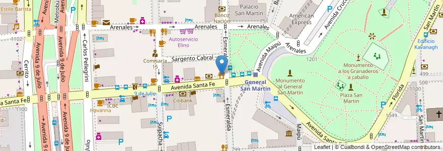 Mapa de ubicacion de Dandy, Retiro en Argentina, Ciudad Autónoma De Buenos Aires, Comuna 1, Buenos Aires.
