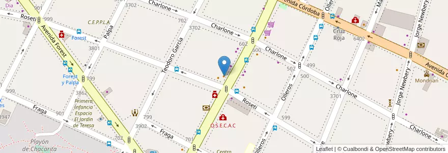 Mapa de ubicacion de Daniel, Chacarita en Argentina, Ciudad Autónoma De Buenos Aires, Buenos Aires, Comuna 15.