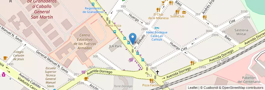 Mapa de ubicacion de Daniel, Palermo en Аргентина, Буэнос-Айрес, Буэнос-Айрес, Comuna 14.