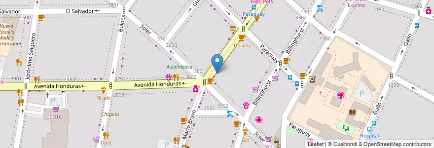 Mapa de ubicacion de Daniel, Recoleta en آرژانتین, Ciudad Autónoma De Buenos Aires, Buenos Aires, Comuna 14.