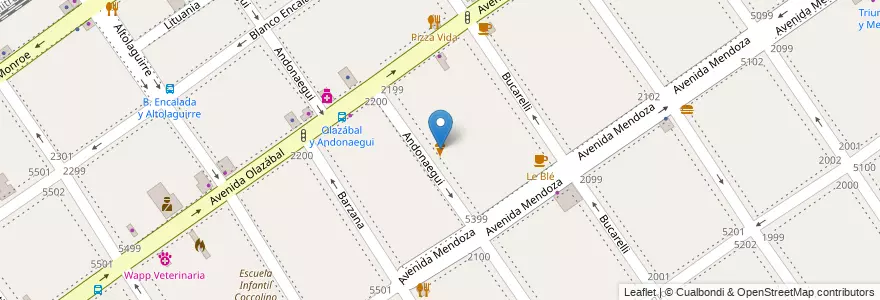 Mapa de ubicacion de Daniel, Villa Urquiza en 阿根廷, Ciudad Autónoma De Buenos Aires, Comuna 12, 布宜诺斯艾利斯.