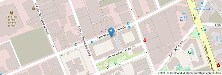 Mapa de ubicacion de Daniki en إسبانيا, منطقة مدريد, منطقة مدريد, Área Metropolitana De Madrid Y Corredor Del Henares, مدريد.