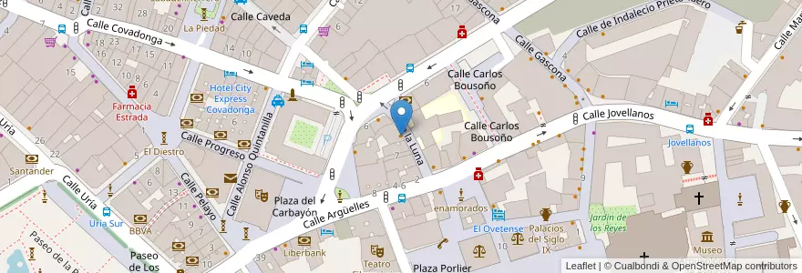 Mapa de ubicacion de Danny's Jazz en スペイン, アストゥリアス州, アストゥリアス州, Oviedo.