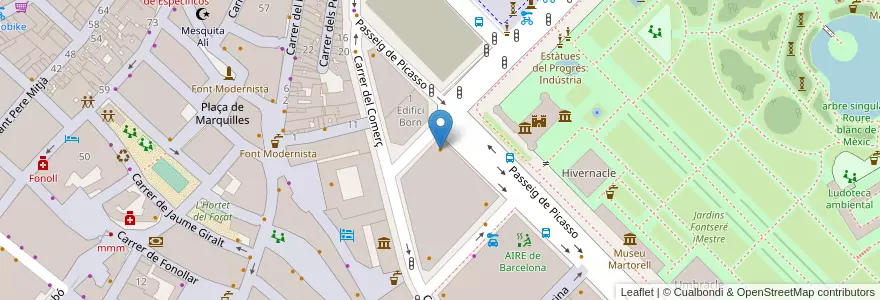 Mapa de ubicacion de Dans Le Noir Barcelona en Spagna, Catalunya, Barcelona, Barcelonès, Barcelona.