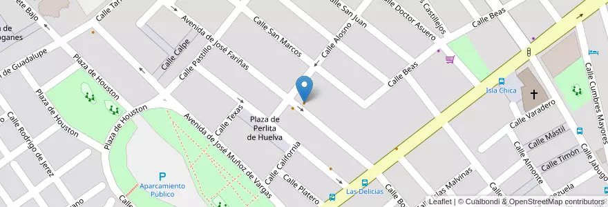 Mapa de ubicacion de Dard (Daro) Cafe Bar en España, Andalucía, Huelva, Comarca Metropolitana De Huelva, Huelva.