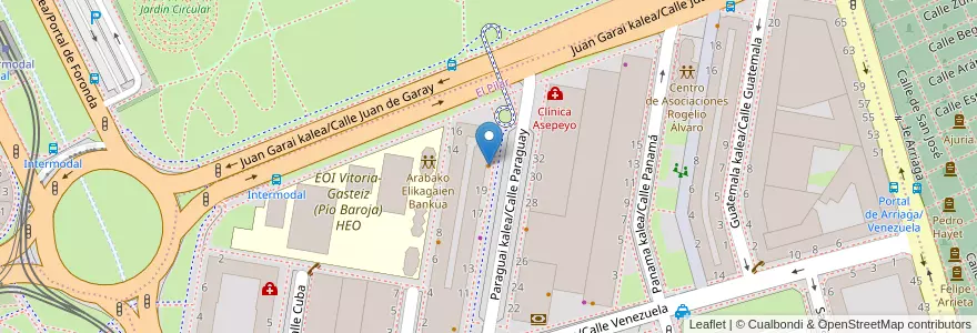 Mapa de ubicacion de Darko en 西班牙, 巴斯克, Araba/Álava, Gasteizko Kuadrilla/Cuadrilla De Vitoria, Vitoria-Gasteiz.