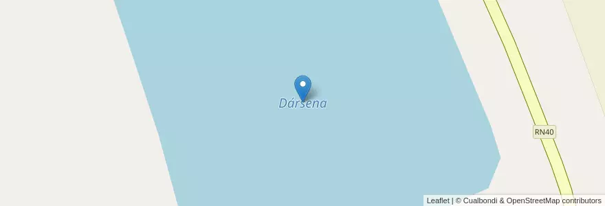 Mapa de ubicacion de Dársena en Arjantin, Salta, San Carlos, Municipio De San Carlos.