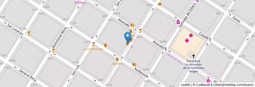 Mapa de ubicacion de Dash en Arjantin, Buenos Aires, Partido De General Pueyrredón, Mar Del Plata.