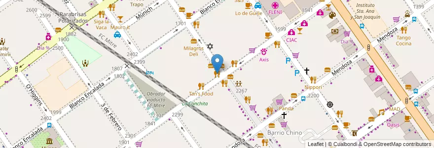 Mapa de ubicacion de Dashi, Belgrano en Argentina, Ciudad Autónoma De Buenos Aires, Buenos Aires, Comuna 13.