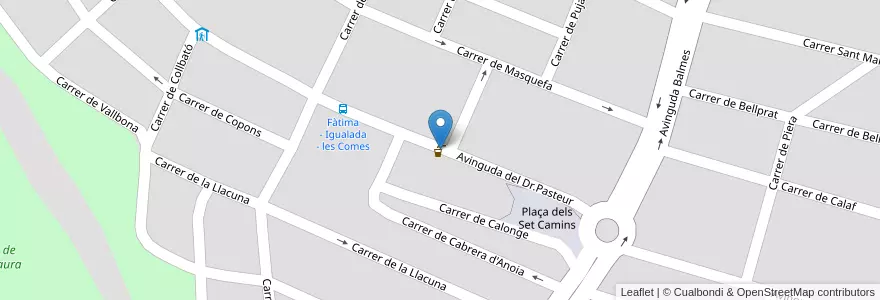 Mapa de ubicacion de David alto en 스페인, Catalunya, Barcelona, Anoia, Igualada.