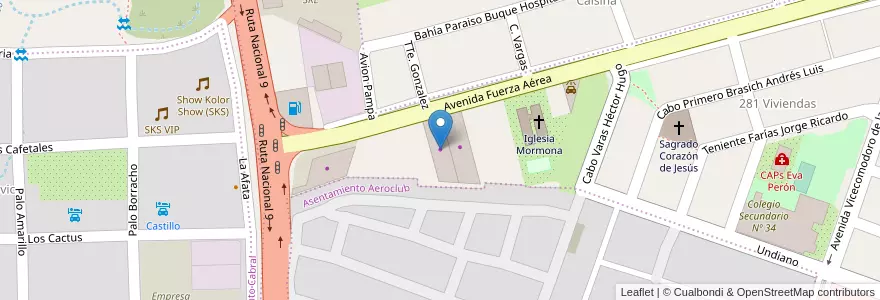 Mapa de ubicacion de Davila Distribuciones SRL en 아르헨티나, Jujuy, Departamento Doctor Manuel Belgrano, Municipio De San Salvador De Jujuy, Alto Comedero.