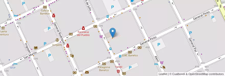 Mapa de ubicacion de Davinci en Argentinië, Buenos Aires, Partido De Tandil, Tandil.