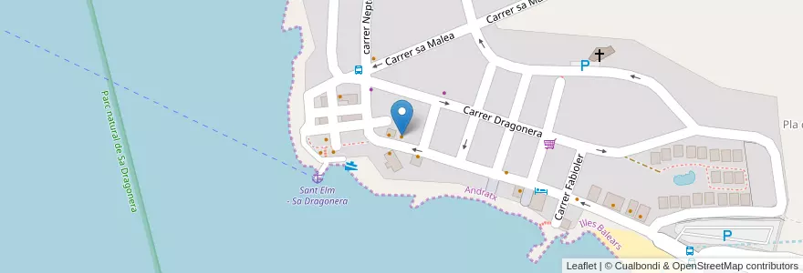 Mapa de ubicacion de D'Carmen gastro bar en スペイン, バレアレス諸島, España (Mar Territorial), Andratx.