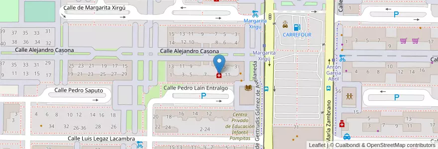 Mapa de ubicacion de De Gregorio Llera, Ciro Manuel en Испания, Арагон, Сарагоса, Zaragoza, Сарагоса.