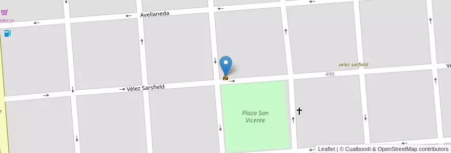 Mapa de ubicacion de de la mujer en Argentinië, Córdoba, Departamento Unión, Pedanía Bell Ville, Municipio De Bell Ville, Bell Ville.