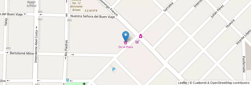 Mapa de ubicacion de De la Plaza en アルゼンチン, ブエノスアイレス州, Partido De Morón, Morón.