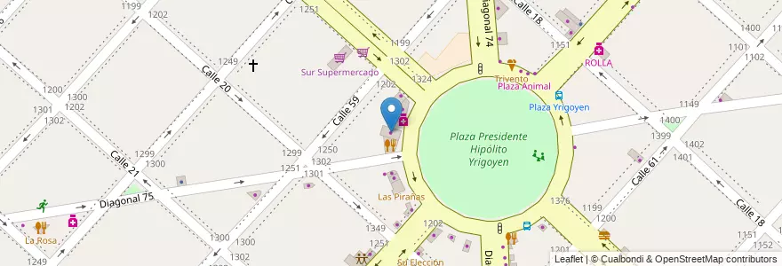 Mapa de ubicacion de De Luca & Cia, Casco Urbano en Аргентина, Буэнос-Айрес, Partido De La Plata, La Plata.