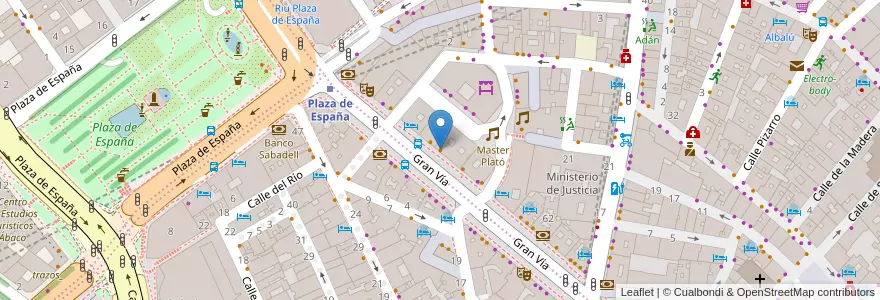 Mapa de ubicacion de De María en Spanien, Autonome Gemeinschaft Madrid, Autonome Gemeinschaft Madrid, Área Metropolitana De Madrid Y Corredor Del Henares, Madrid.