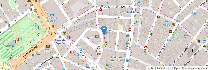 Mapa de ubicacion de De Mercado en Испания, Мадрид, Мадрид, Área Metropolitana De Madrid Y Corredor Del Henares, Мадрид.