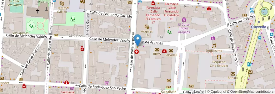 Mapa de ubicacion de De Pata Negra en Espagne, Communauté De Madrid, Communauté De Madrid, Área Metropolitana De Madrid Y Corredor Del Henares, Madrid.