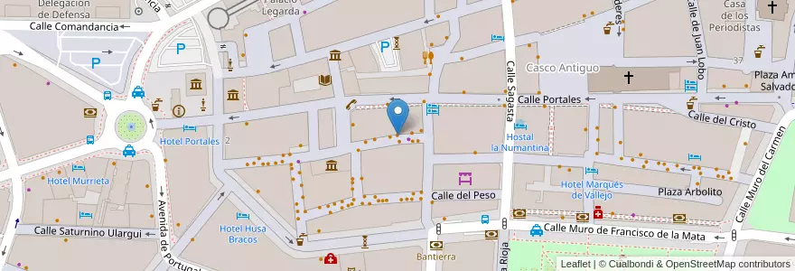 Mapa de ubicacion de De Perdidos al Rios en Испания, Риоха, Риоха, Логронья.