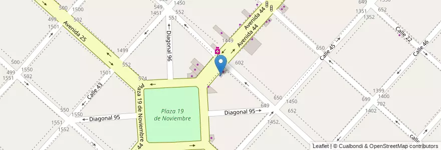 Mapa de ubicacion de de Pinaga Inmobilaria, Casco Urbano en Arjantin, Buenos Aires, Partido De La Plata, La Plata.