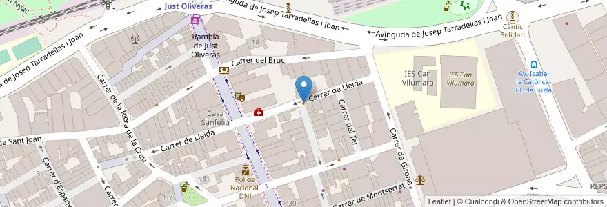 Mapa de ubicacion de Debut en Espagne, Catalogne, Barcelone, Barcelonais, L'Hospitalet De Llobregat.