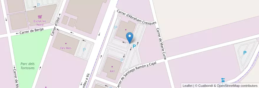 Mapa de ubicacion de Decathlon Vic en Испания, Каталония, Барселона, Osona.
