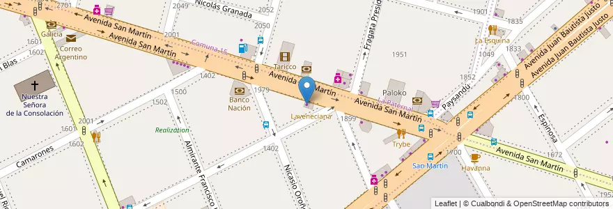 Mapa de ubicacion de Decorar, Villa General Mitre en Argentine, Ciudad Autónoma De Buenos Aires, Buenos Aires.