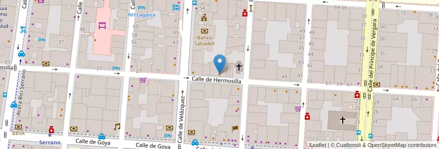 Mapa de ubicacion de DéFiLé Café en Spanien, Autonome Gemeinschaft Madrid, Autonome Gemeinschaft Madrid, Área Metropolitana De Madrid Y Corredor Del Henares, Madrid.