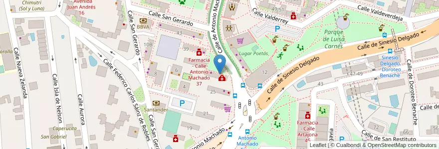 Mapa de ubicacion de Dehesa de la Villa en Espagne, Communauté De Madrid, Communauté De Madrid, Área Metropolitana De Madrid Y Corredor Del Henares, Madrid.