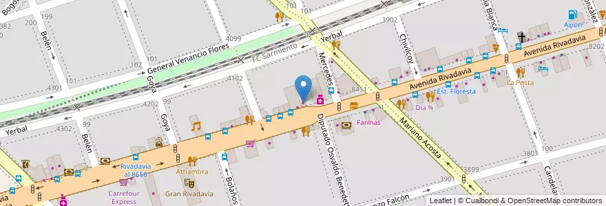 Mapa de ubicacion de Deja Vu, Velez Sarsfield en Argentinien, Ciudad Autónoma De Buenos Aires, Buenos Aires, Comuna 10.
