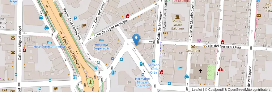 Mapa de ubicacion de Déjate Besar Bar en Испания, Мадрид, Мадрид, Área Metropolitana De Madrid Y Corredor Del Henares, Мадрид.