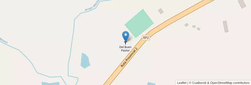 Mapa de ubicacion de Del Buen Pastor en 阿根廷, Misiones, Departamento Veinticinco De Mayo, Municipio De Colonia Aurora.