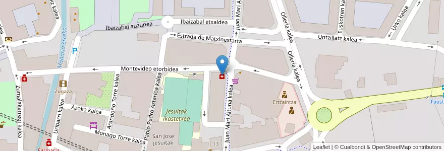 Mapa de ubicacion de Del Campillo en 스페인, Euskadi, Bizkaia, Durangaldea, Durango.