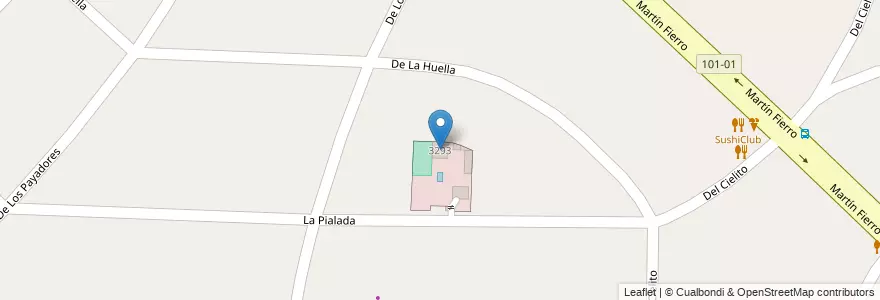 Mapa de ubicacion de Del Cielito Records en アルゼンチン, ブエノスアイレス州, Partido De Ituzaingó, Villa Udaondo.